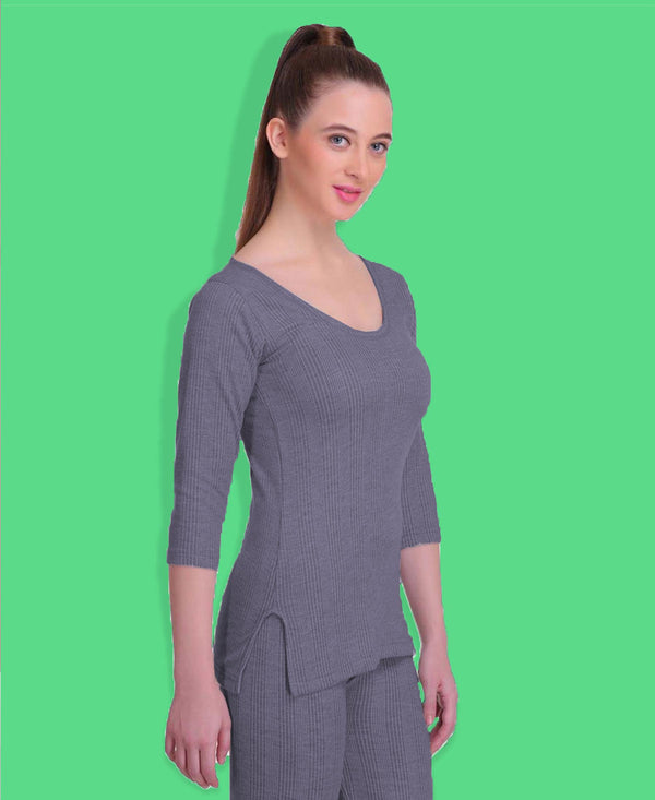 T.T. Women Hotpot Elite 3/4Th Slip Thermal - Navy