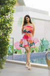 Garden Party Pink Tropical Dress