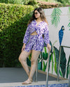 Garden Party Purple Printed Co Ord Set (Combo)