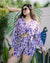 Purple printed co ord set
