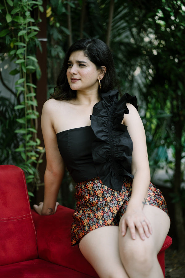 Ikat silkstride skort