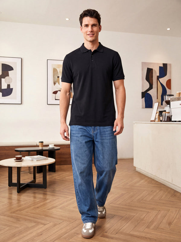Black Basics Polo