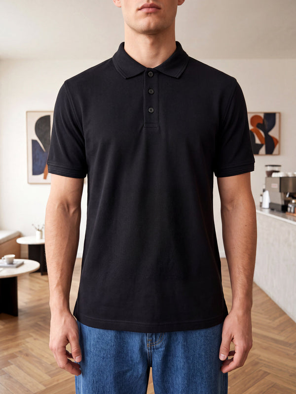 Black Basics Polo