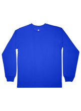 T.T Mens Royal Blue Regular Fit  Poly Jersey Round Neck Full Sleev Tshirt