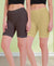 T.T. Pearl Women 100% Cotton Multipurpose Shorts Pack Of 2 Skin & C.Brown