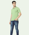 T.T. Men'S Solid Sinker Polo Tshirts With PocketGreen