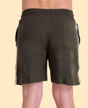 T.T. Men Cool Solid Bermuda Shorts Olive Green