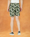 T.T. Mens Cotton Regular FitPrinted Bermuda Shorts With ZipperGreen