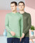 T.T. Men Cotton Polyster Regular Fit Solid Full Sleeve T-Shirt Pack Of 2 (Olive-Green )
