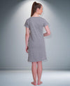 T.T. Women Half Sleeves 3/4Th Gown - Grey