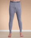 T.T. Mens Grey Slim FitSolid Titanic Thermal Trouser