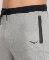 HiFlyers Mens Grey Melange Athleisure Trackpants