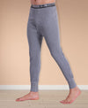 T.T. Mens Grey Slim FitSolid Titanic Thermal Trouser