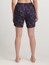 Hiflyers Women Regular Fit Cotton Printed Short -Purple