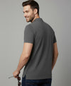HiFlyers Men'S Solid Tshirts With Pocket Anthra