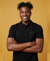 HiFlyers Men'S Solid Tshirts With Pocket Black