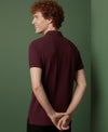 HiFlyers Men'S Solid Tshirts With Pocket Maroon