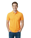 HiFlyers Men'S Solid Regular Fit Polo T-Shirt With Pocket -Mustard