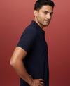 HiFlyers Men'S Solid Tshirts With Pocket Navy