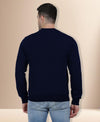 Hiflyers Men|Regular Fit|Chest Printed Cotton Fleece|Soft Stylish Casual Winter Wear Sweatshirt|Navy