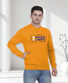 Hiflyers Men|Regular Fit|Chest Printed Cotton Fleece|Soft Stylish Casual Winter Wear Sweatshirt|Yellow