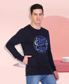 HiFlyers Full Sleeve Printed Men Sweatshirt-Navy