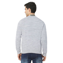 Hiflyers Men Slim Fit Solid Cotton Fleece Sweatshirt -Grey