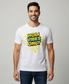 T.T. Men Holi Printed | Half Sleeves | Cotton Blended T-Shirts For Men | Regular Fit | White(Non-Returnable | Non-Exchangeable Item)