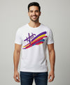 T.T. Men Holi Printed | Half Sleeves | Cotton Blended T-Shirts For Men | Regular Fit | White(Non-Returnable | Non-Exchangeable Item)