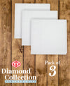 T.T. Mens Formal 100% Cotton Handkerchief In White With Colorful Stripes Pack Of 3