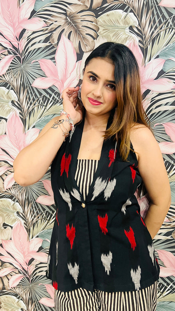 Garden Party Midnight Ikat Ensemble