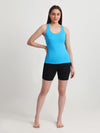 T.T. Women Regular Fit Poly Jersey Solid Short -Black