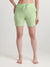 T.T. Women Regular Fit Poly Jersey Solid Short -Green