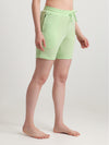 T.T. Women Regular Fit Poly Jersey Solid Short -Green