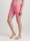 T.T. Women Regular Fit Poly Jersey Solid Short -Pink