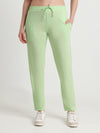 T.T. Women Regular Fit Poly Jersey Solid Trackpant -Green