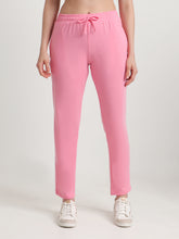 T.T. Women Regular Fit Poly Jersey Solid Trackpant -Pink