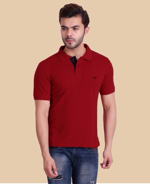 HiFlyers Men Maroon T-Shirt