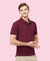 HiFlyers Men'S Solid Tshirts With Pocket Maroon