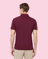 HiFlyers Men'S Solid Tshirts With Pocket Maroon