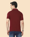 T.T. Men'S Solid Sinker Polo Tshirts With PocketMaroon