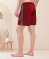 T.T. Men'S Poly Jersey Cut & Sew Short -Maroon