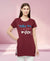 T.T. Women Maroon Regular Printed Tunic