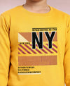 HiFlyers Boys Regular Fit | Premium Cotton Fleece |Full Sleeves|Round Neck|Trendy Winter Wear| Sweatshirts For Boys And Girls -Yellow