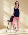 T.T. Womens Desire Cotton Spandex Tanktop Navy
