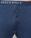 T.T. Mens Navy Slim FitSolid Hotpot Thunder Thermal Trouser