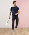 T.T. Men Eco Friendly (Cotton Rich) Recycled Fabric Solid Round Neck Regular Fit Navy