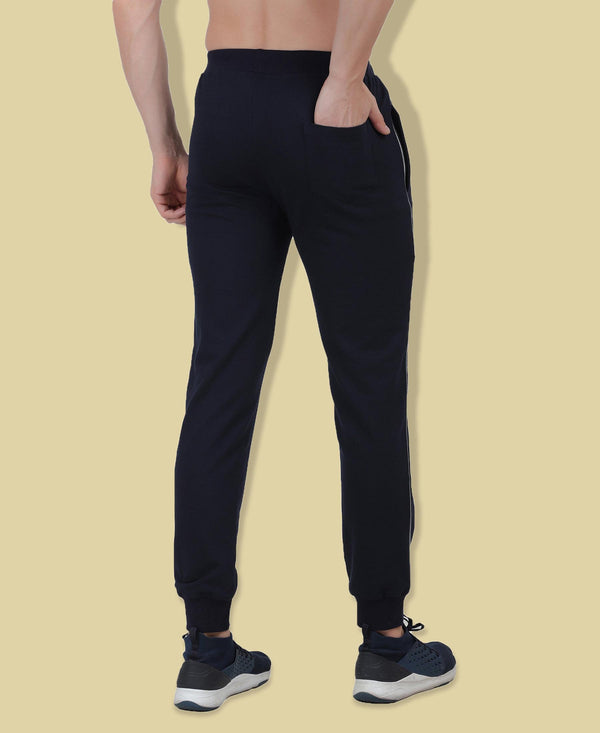 HiFlyers Mens Olive Slim Fit Solid Terry Joggers