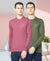 T.T. Men Cotton Polyster Regular Fit Solid Full Sleeve T-Shirt Pack Of 2 (Olive-Onion )