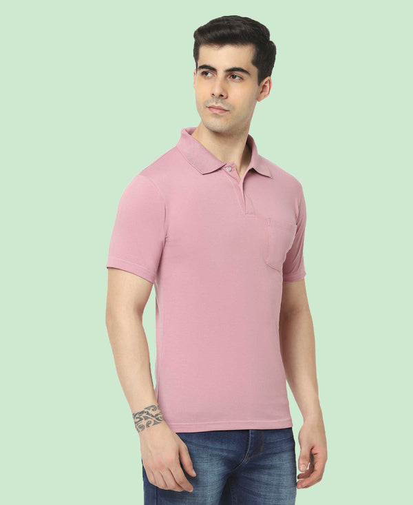 T.T. Men'S Solid Sinker Polo Tshirts With PocketOnion